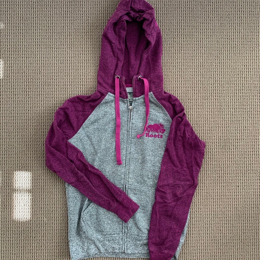 Purple Roots Zip-Up Sweatshirt